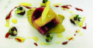 Terrine von der Gänseleber & roten Rüben