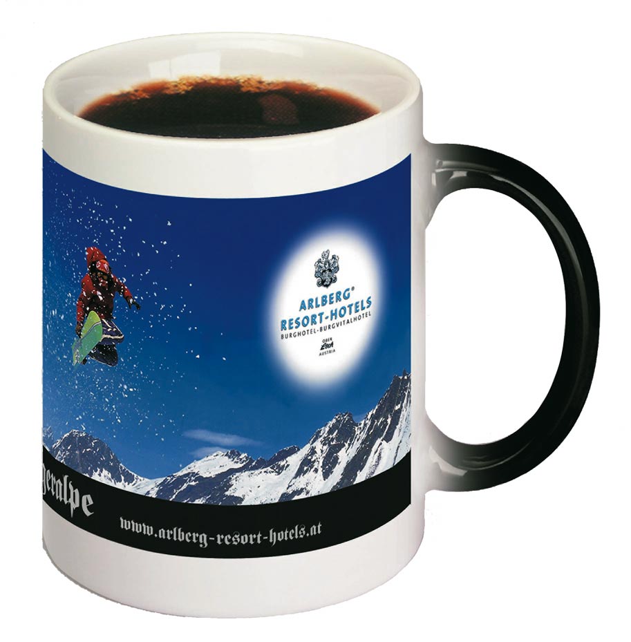 presento werbung artikel tasse kaffee häferl mug heißzustand
