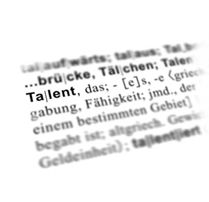 die Definition eines Talents aus dem Woerterbuchs 