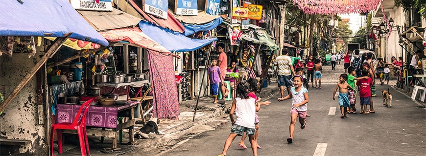 Ein vielfältiges Viertel mitten in Manila: In Intramuros erlebt man das Treiben der Stadt hautnah. Ein vielfältiges Viertel mitten in Manila: In Intramuros erlebt man das Treiben der Stadt hautnah.