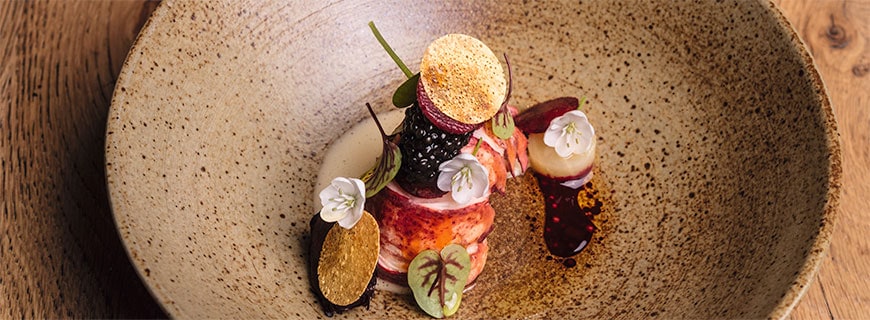 butter poached lobster