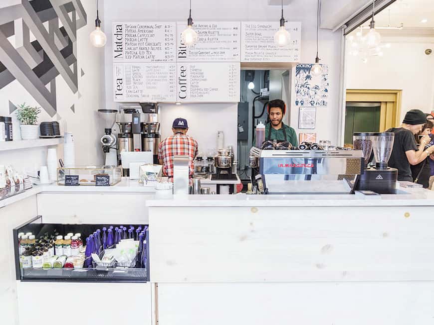 Die Coffee-Tea-Bar Chalait in New York
