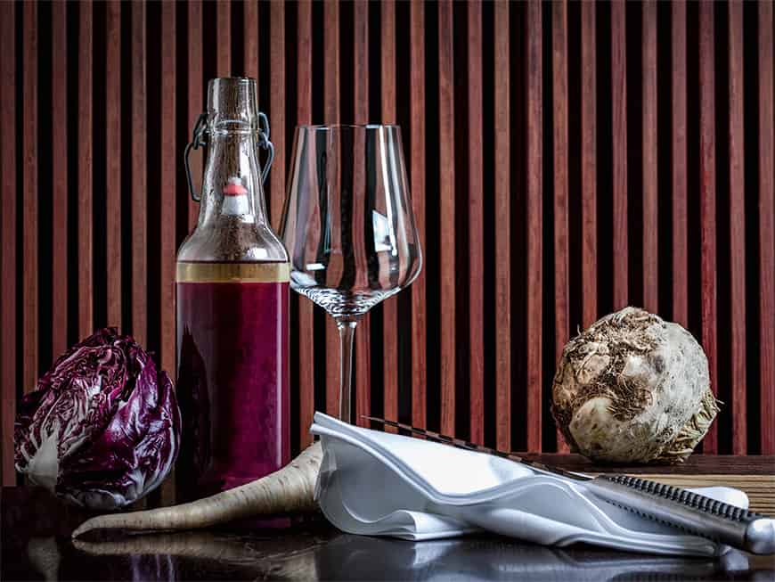 Aromatisierter Gemüsesaft by Sebastian Frank, Restaurant Horváth