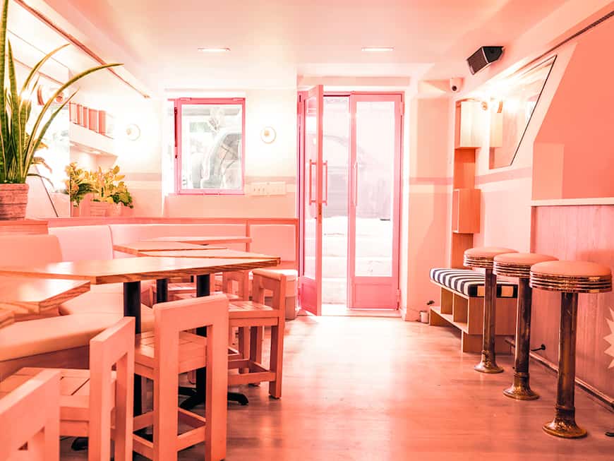 Das pinke Restaurant Pietro Nolita in New York 