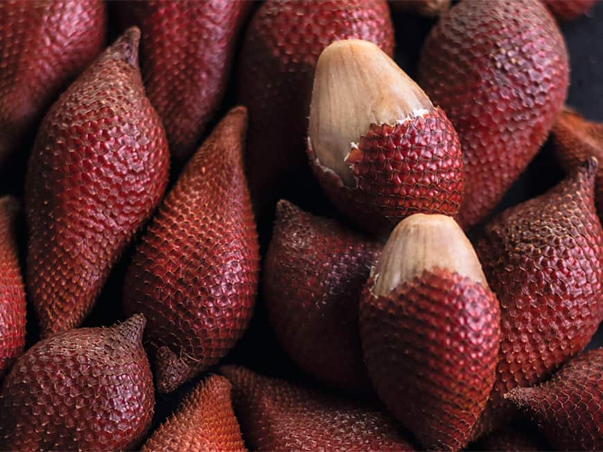 Die Salak überzeugt kulinarisch mit einem aromatischen Mix aus Erdbeere und Ananas.