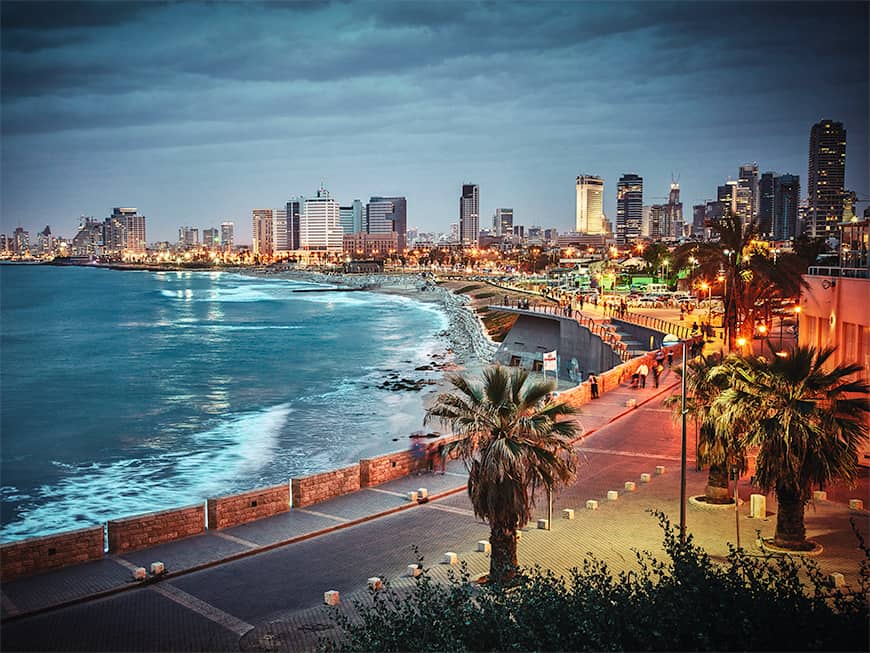 Tel Aviv bei Nacht