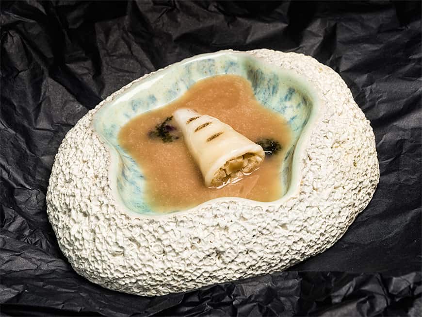 kokosnuss tintenfisch