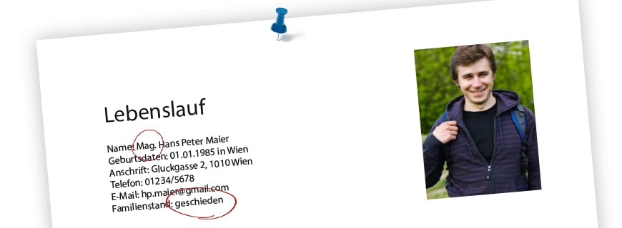 Lebenslauf So viel tricksen beim Lebenslauf ist erlaubt