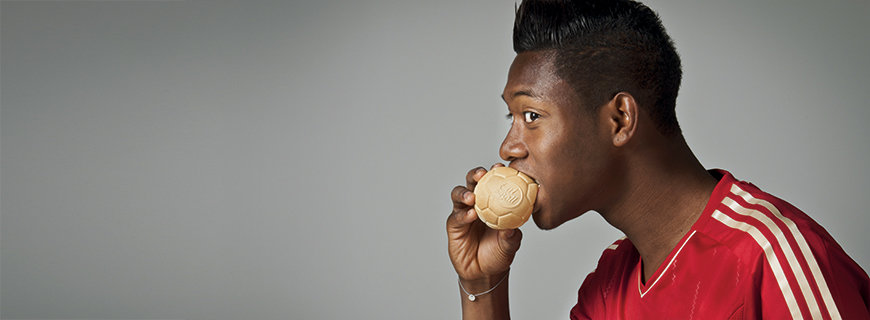 Alaba mit Eat the Ball
