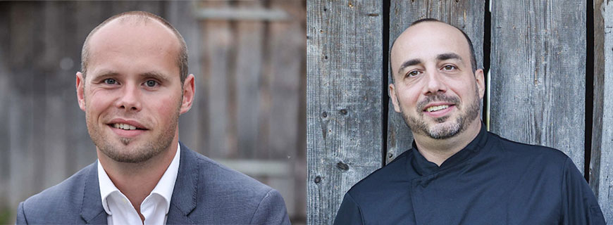 Geschäftsführer Stefan Köhler (li.) und Sternekoch Thilo Bischoff 