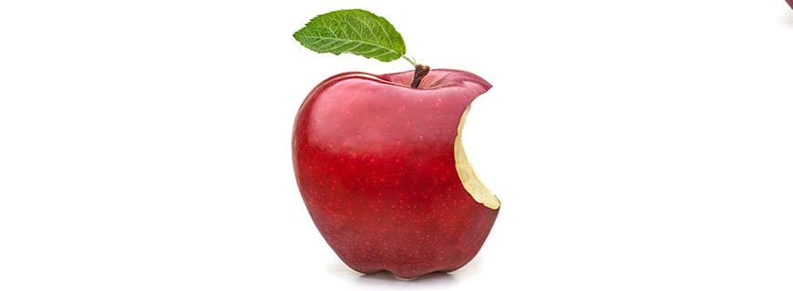 angebissener Apfel angebissener Apfel