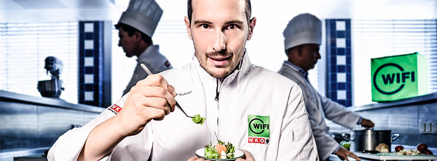 Philipp Stohner leitet den Küchenmeister-Lehrgang am WIFI