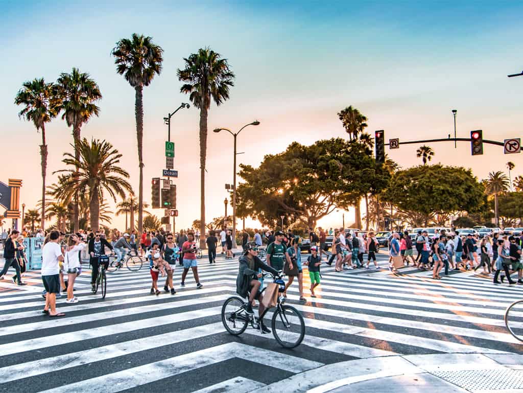 Wo immer die Sonne scheint: Los Angeles ist die größte Stadt Kaliforniens.