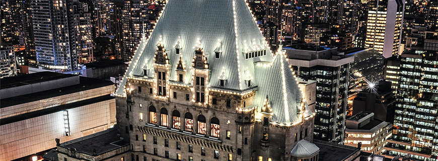 Luxus mitten in der City: Im 4-Sterne-Hotel Fairmont Vancouver spürt man das Pulsieren der Stadt 