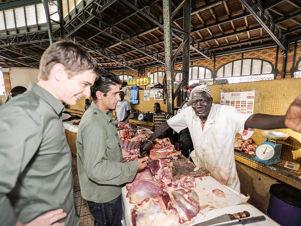 Marcel Thiele am Markt