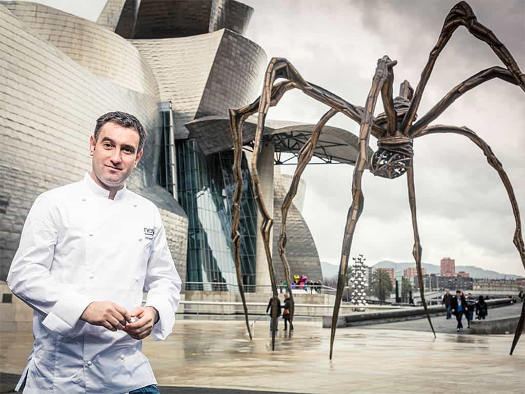 Josean Alija aus dem Restaurant nerua im Guggenheim Museum zählt zu den besten Köchen Spaniens Josean Alija aus dem Restaurant nerua im Guggenheim Museum zählt zu den besten Köchen Spaniens
