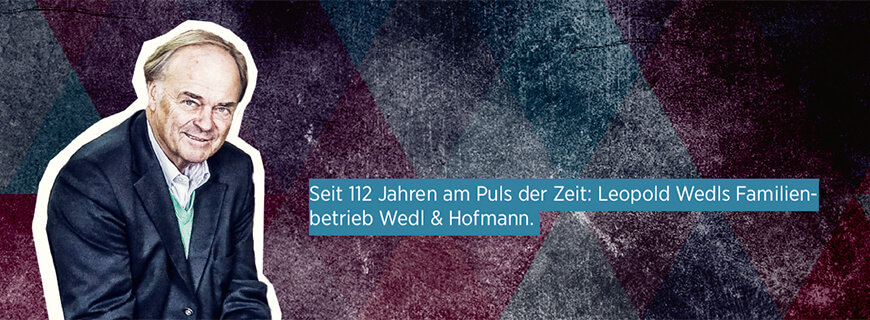 Porträt von Leopold Wedl, Chef vom Handelshaus Wedl & Hofmann.