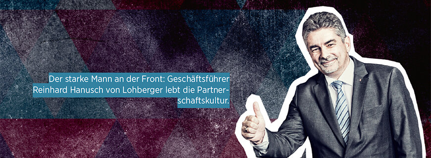 Porträt von Reinhard Hanusch, Geschäftsführer von Lohberger