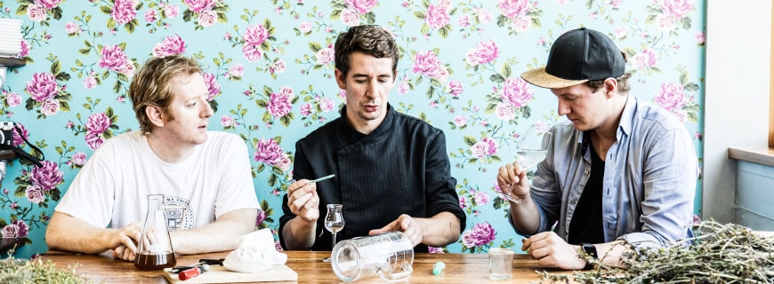 Dr. Fritz Treiber, SOULKITCHEN-Chef Alexander Leicht und Jan Sonnenschein Die drei Profis diskutieren die Ergebnisse des SOULKITCHEN-Experiments.
