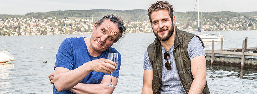 Ein bisschen schräg: Michel Péclard und Florian Weber Ein bisschen schräg: Michel Péclard und Florian Weber