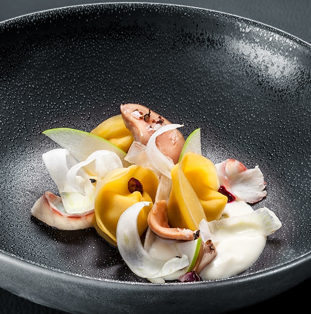 Ravioli mit Aal