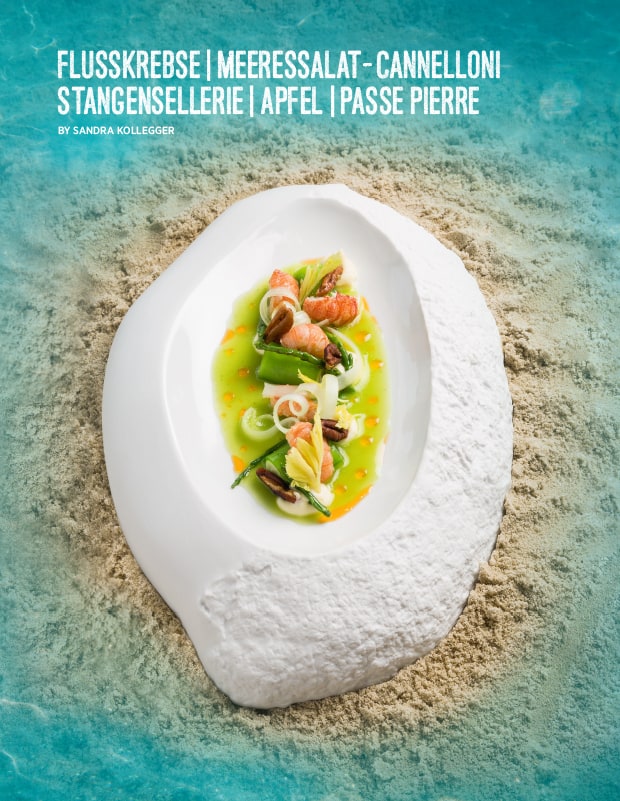 Flusskrebse mit Stangensellerie