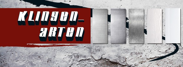 Klingenarten von Messern