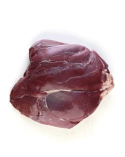 feinfasriges rohes Wildfleisch