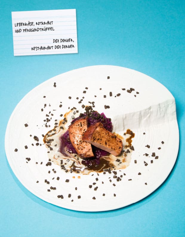 Leberkäse mit Rotkraut Leberkäse mit Rotkraut