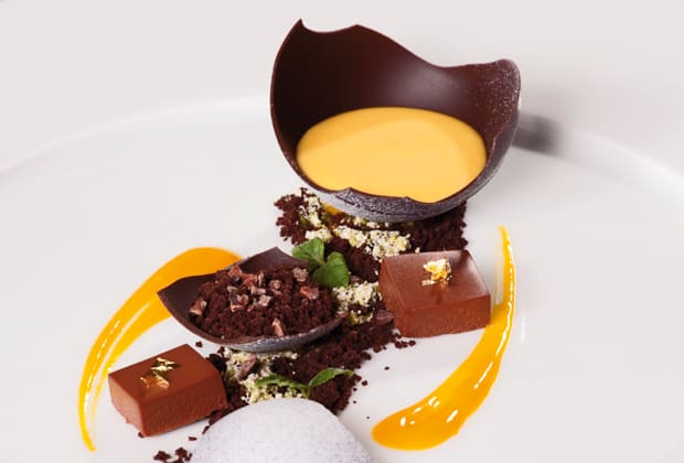 Palmer Mango mit Valrhona Tainori 