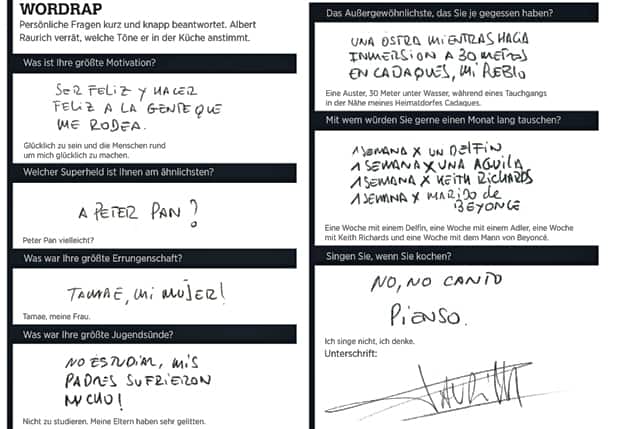 Wordrap mit Ferran Adrià 
