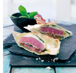 Gebratenes Tuna-Sandwich mit Mozzarella