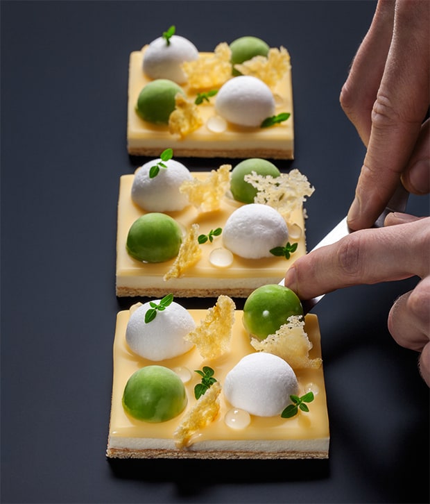 Limette, Basilikum, Parmesan