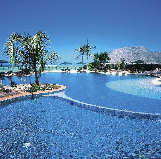 Poollandschaft des Atlantis in Dubai 