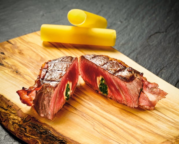 Filetsteak mit Canelloni-Füllung