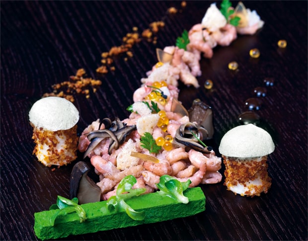 Büsumer Krabben- Feldsalat – Aquavit