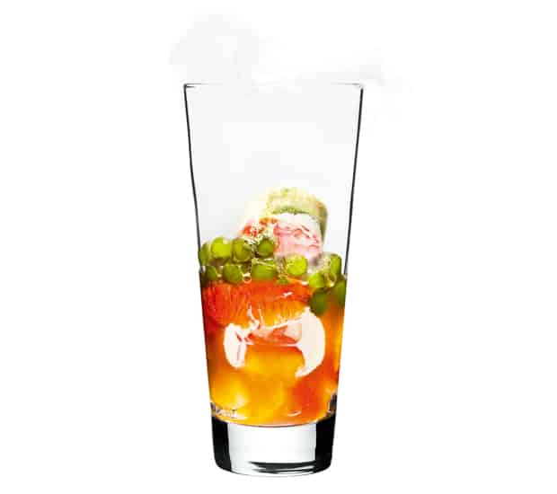 Grüntee-Caipirinha