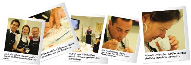 Zusammenschnitt des Kaffees im Tests 