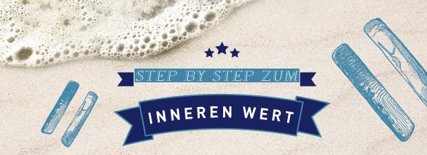 Step by Step Aufbruch der Muscheln