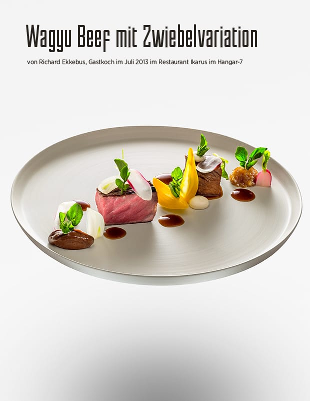 Wagyu Beef mit Zwiebeln Wagyu Beef mit Zwiebeln von Richard Ekkebus