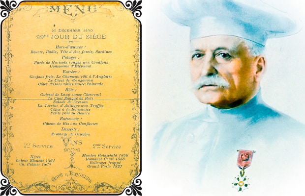Auguste Escoffiers Menu