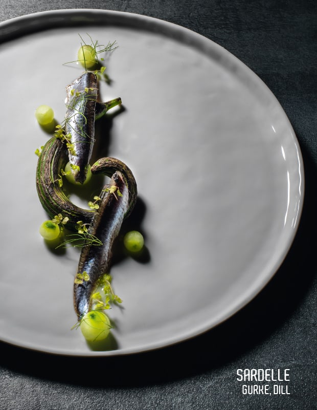 Sardelle, Gurke, Dill