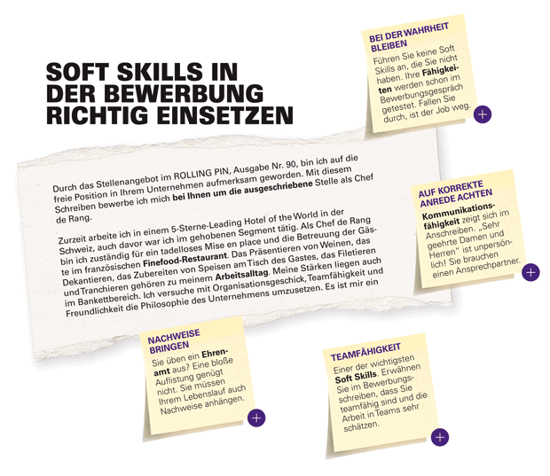 Soft Skills richtig in einer Bewerbung einsetzen