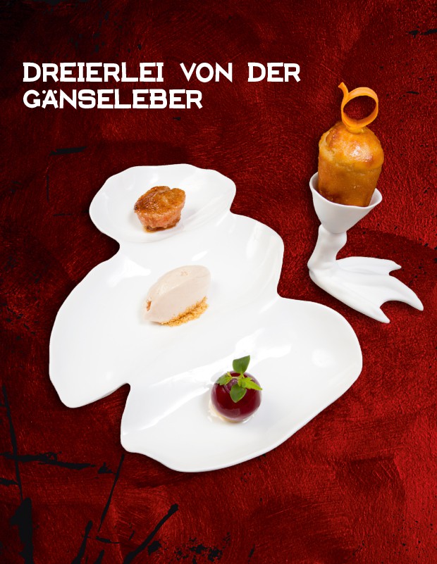 Dreierlei von der Gänseleber