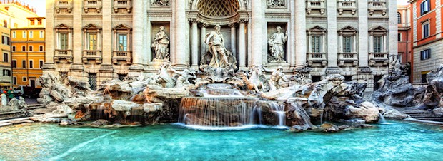 Rom Trevi Brunnen in Rom