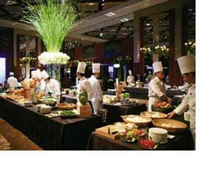 ein Hotelbuffet in Japan 