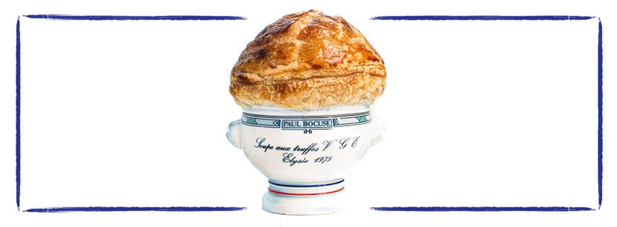 Bocuse’ legendäre Trüffelsuppe ist dem ehemaligen Präsidenten Frankreichs, Valéry Giscard d’Estaing, gewidmet