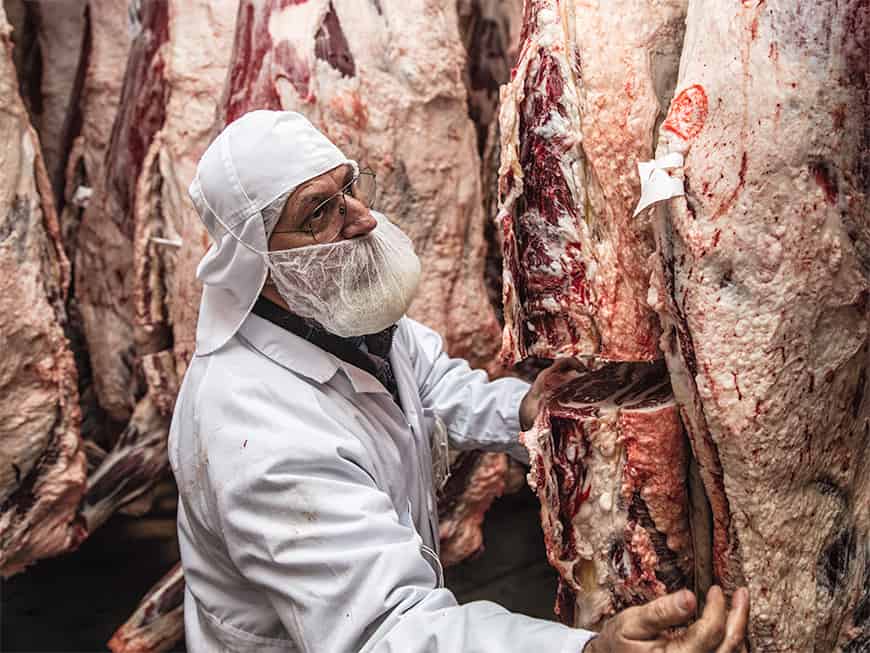 Rinderhälften schön abgehangen
