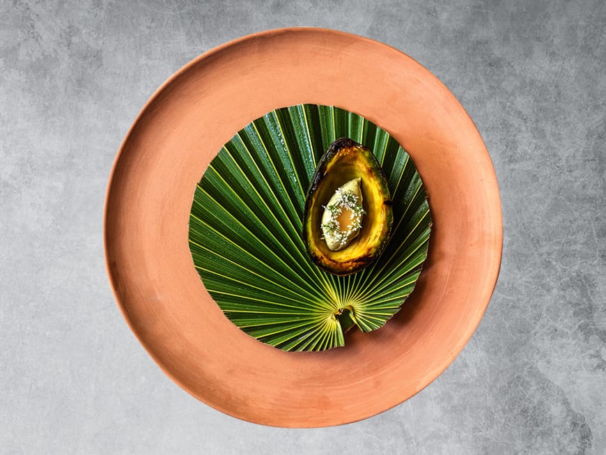 noma inspired by Mexiko: Avocado Dessert.