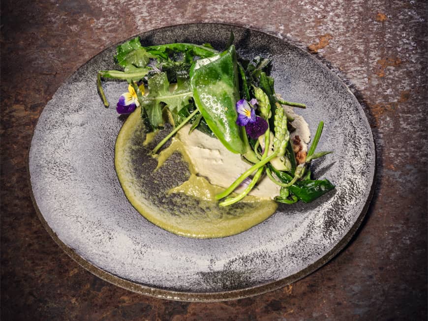 Ana Roš, Hiša Franko, wild plant salad